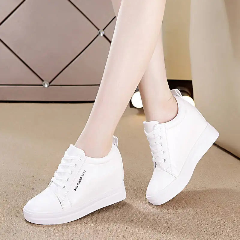 Women Waterproof Wedges Casual Shoes Platform Heel Sneakers