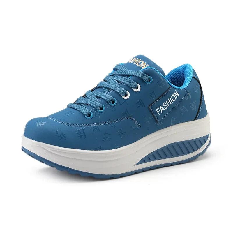 Women's Shoes Outdoor Casual Shoes Platform Vulcanized Shoes. Plus Size Lace-up Sneakers