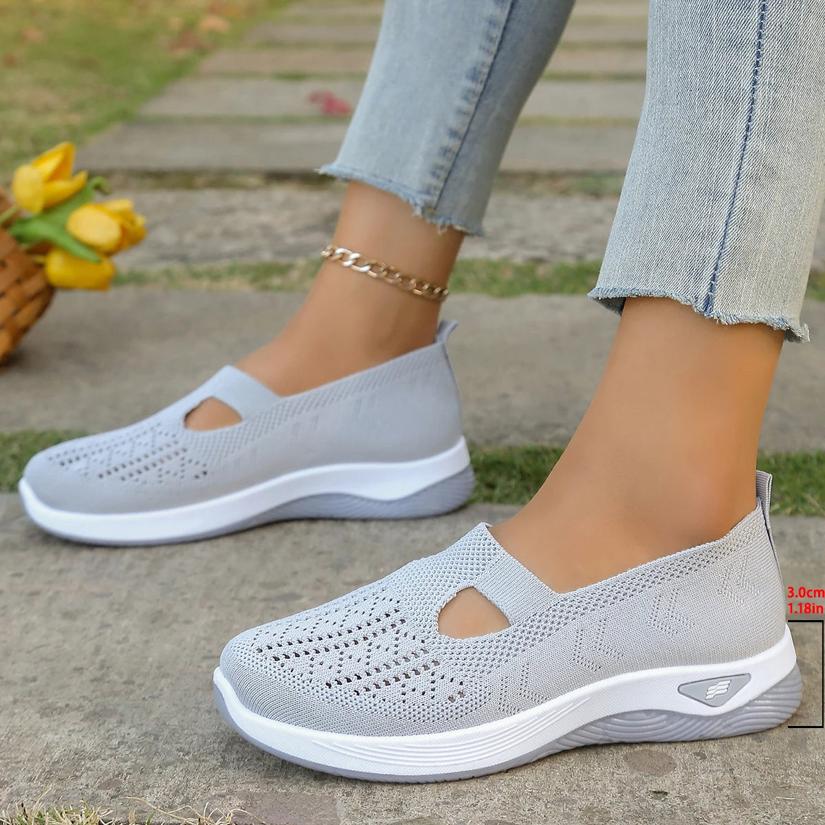 women's summer shoes - casual sneaker, simple, four seasons general light flat  Solid women shoes
