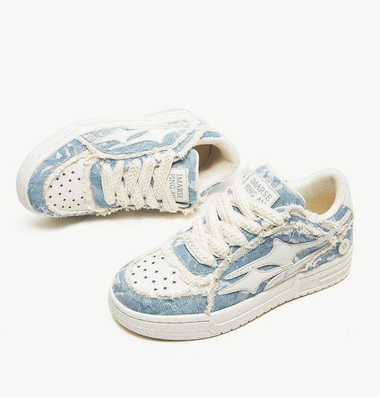 Women Shoes Retro Fashion Star Sneakers