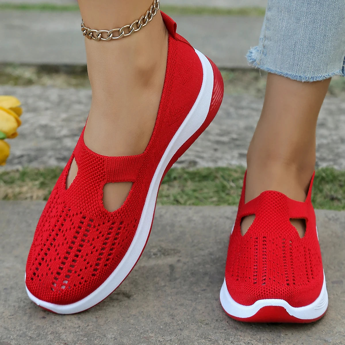 women's summer shoes - casual sneaker, simple, four seasons general light flat  Solid women shoes