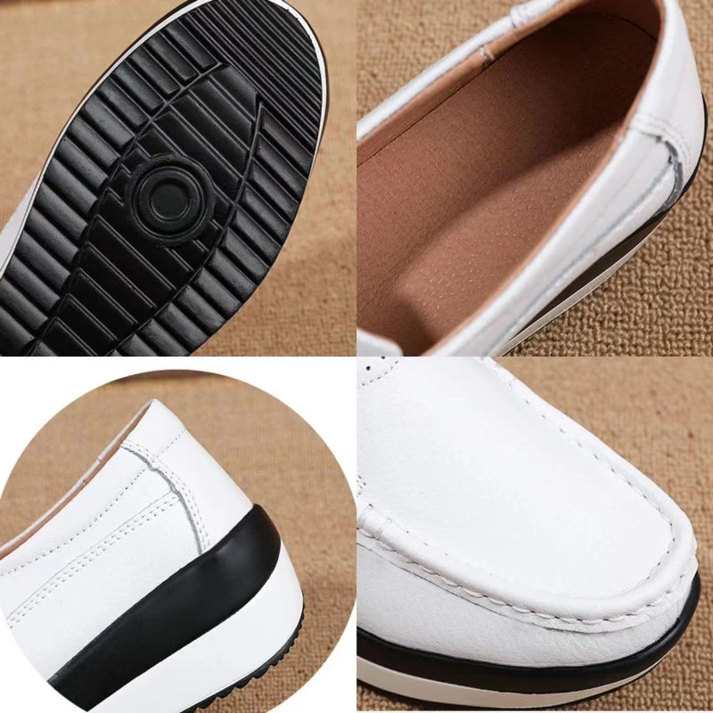 Spring Women's Loafers Comfortable Female Vulcanized Shoes Wedge Moccasin Orthopedic Slip-on Platform Shoes for Women Zapatillas