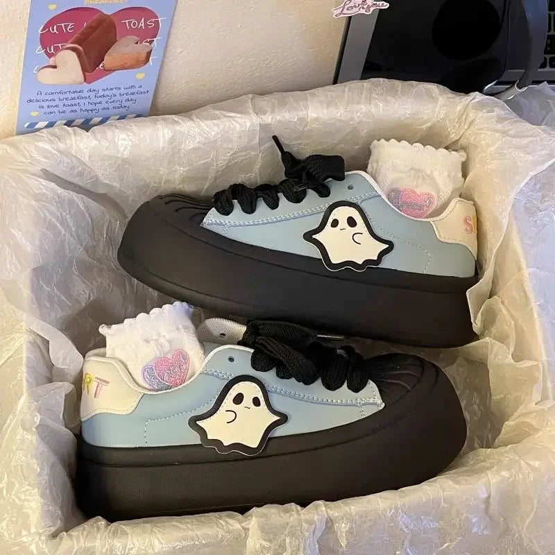 Shoes for Women  Round Toe Comfortable and Elegant Walking Aesthetic Vulcanized Shoe