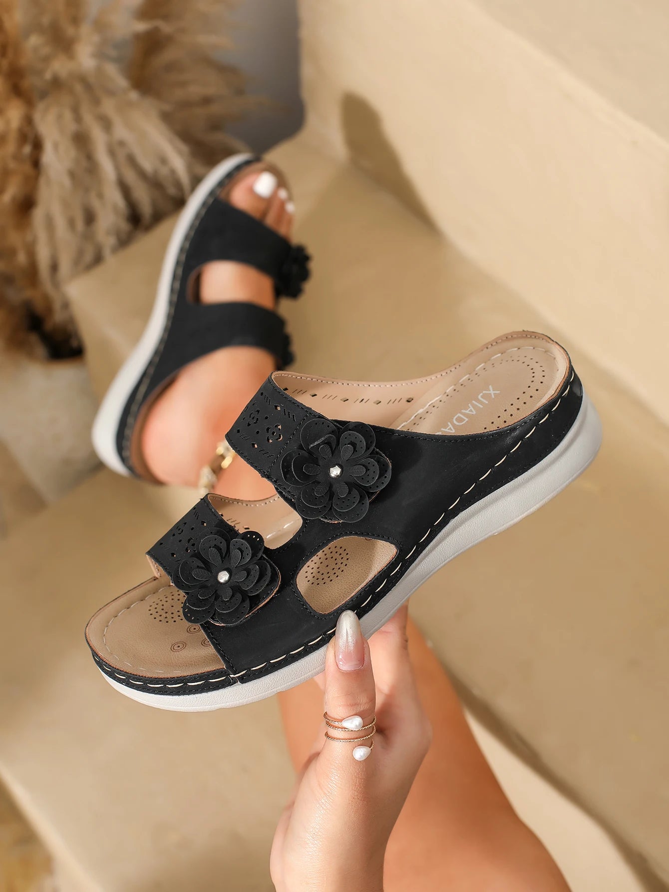 Plus Size Womens Shoes Fashion Flower