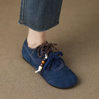 Women's Casual Sneakers Round Toe. Stylish Trend Luxury High Quality Blue Vulcanize