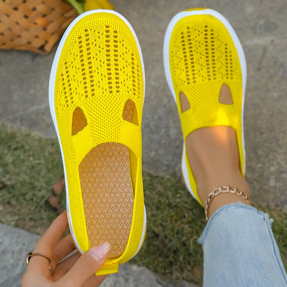 women's summer shoes - casual sneaker, simple, four seasons general light flat  Solid women shoes