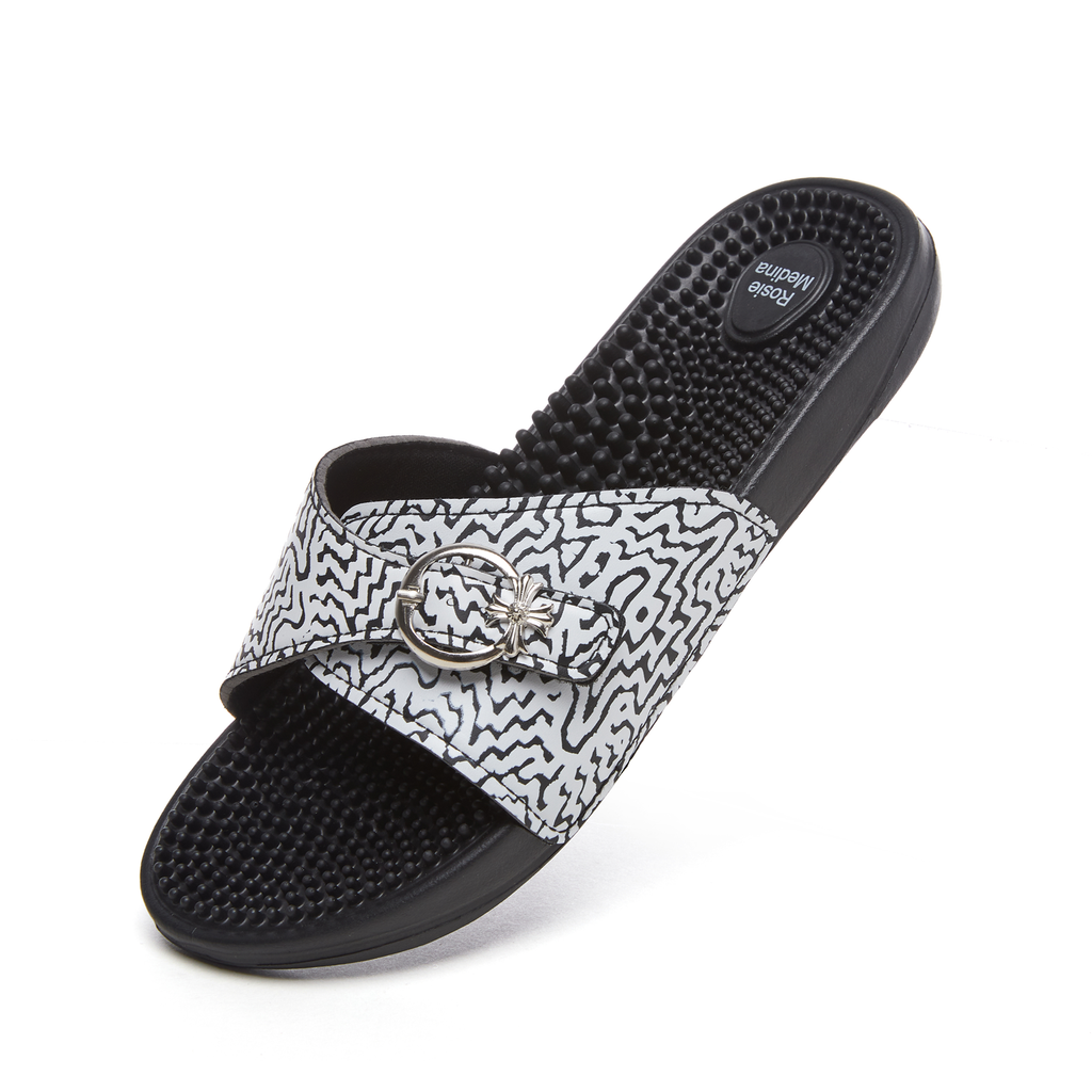Rosie Medina Reflexology Black and White Sandals